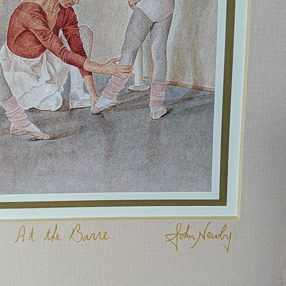 Signed John Newby Print At The Barre Numbered - Picture 4 of 7